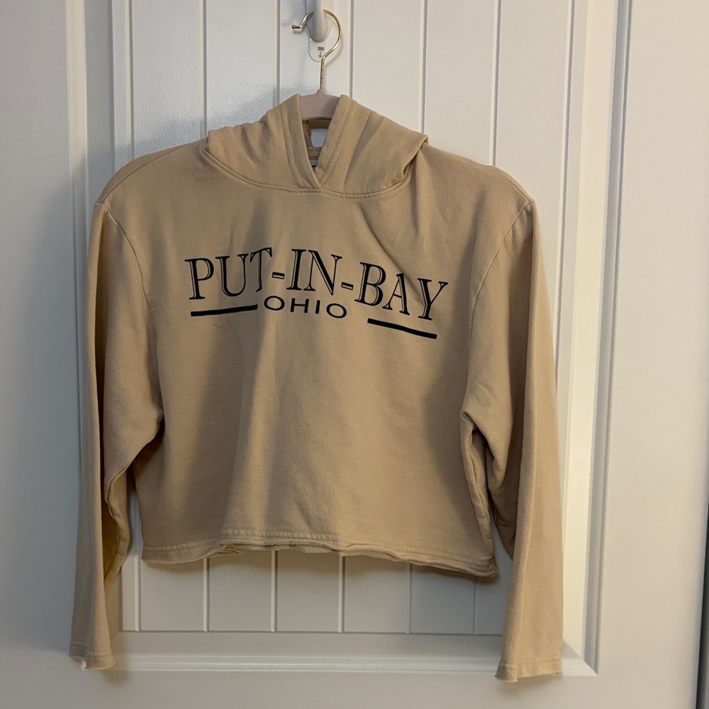 Put-In-Bay Ohio Tan Hoodie